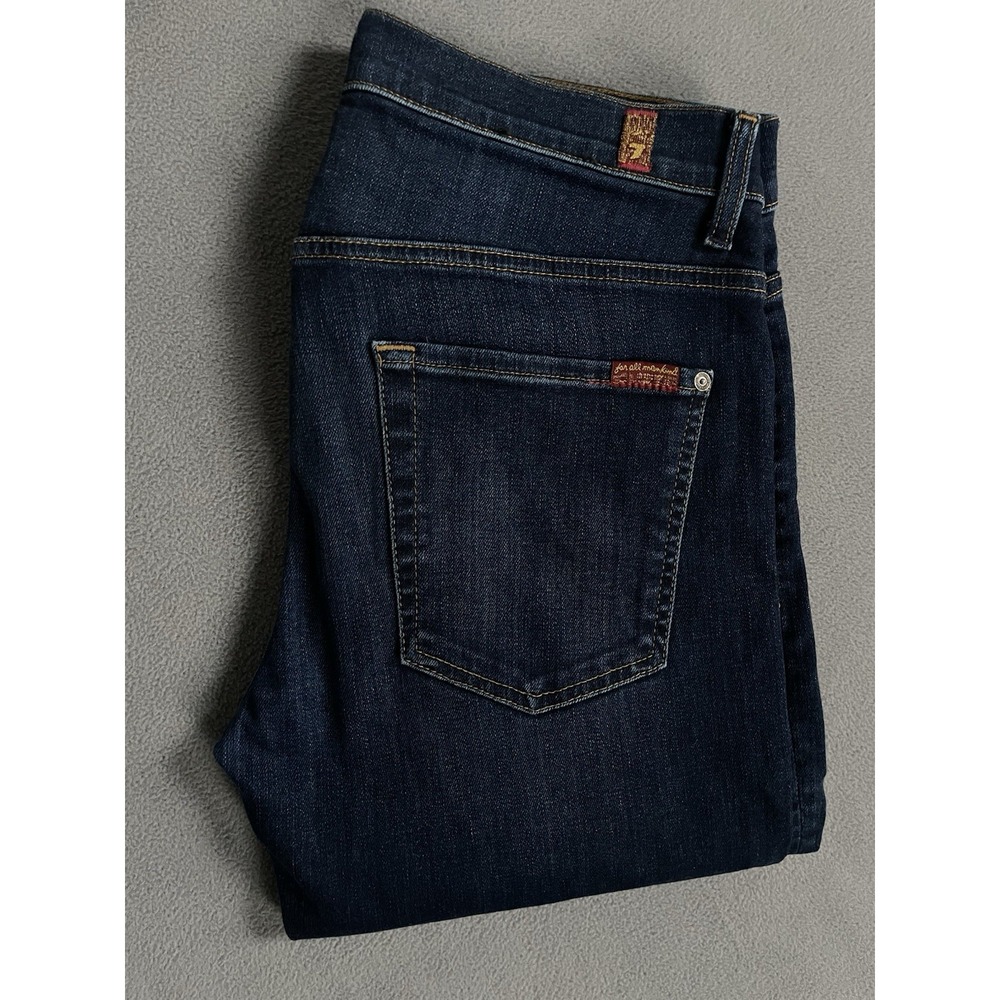 7 For All Mankind Carsen Jeans Men 32 X32 Blue Straight